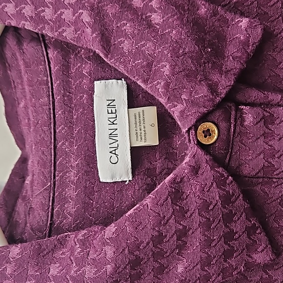 Purple jacquard maxi dress - Picture 3 of 7